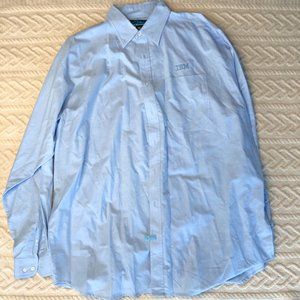 Tri-Mountain Men's Blue Shirt Cotton Pocket Size 2XLT IBM LOGO